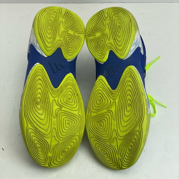 Adidas Exhibit Select Candace Parker Mid Basketball Shoes Size 8.5 blue yellow - Picture 8 of 13